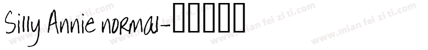 Silly Annie normal字体转换